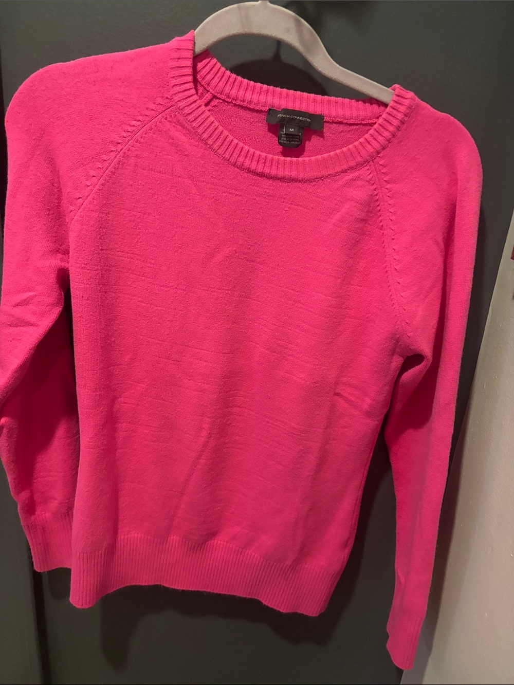 French Connection Women's Crewneck Sweater - Bright Pink